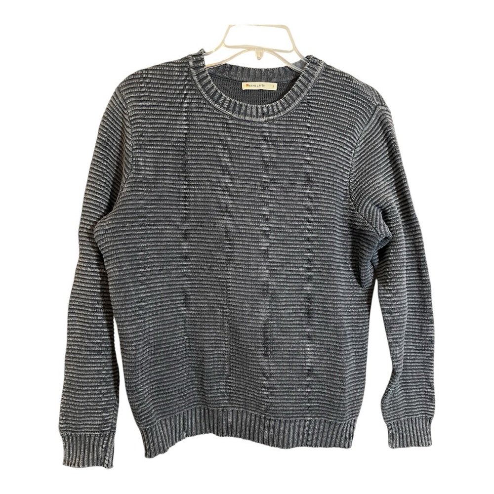 Marine Layer Garment Dyed Crewneck Sweater Size Small
